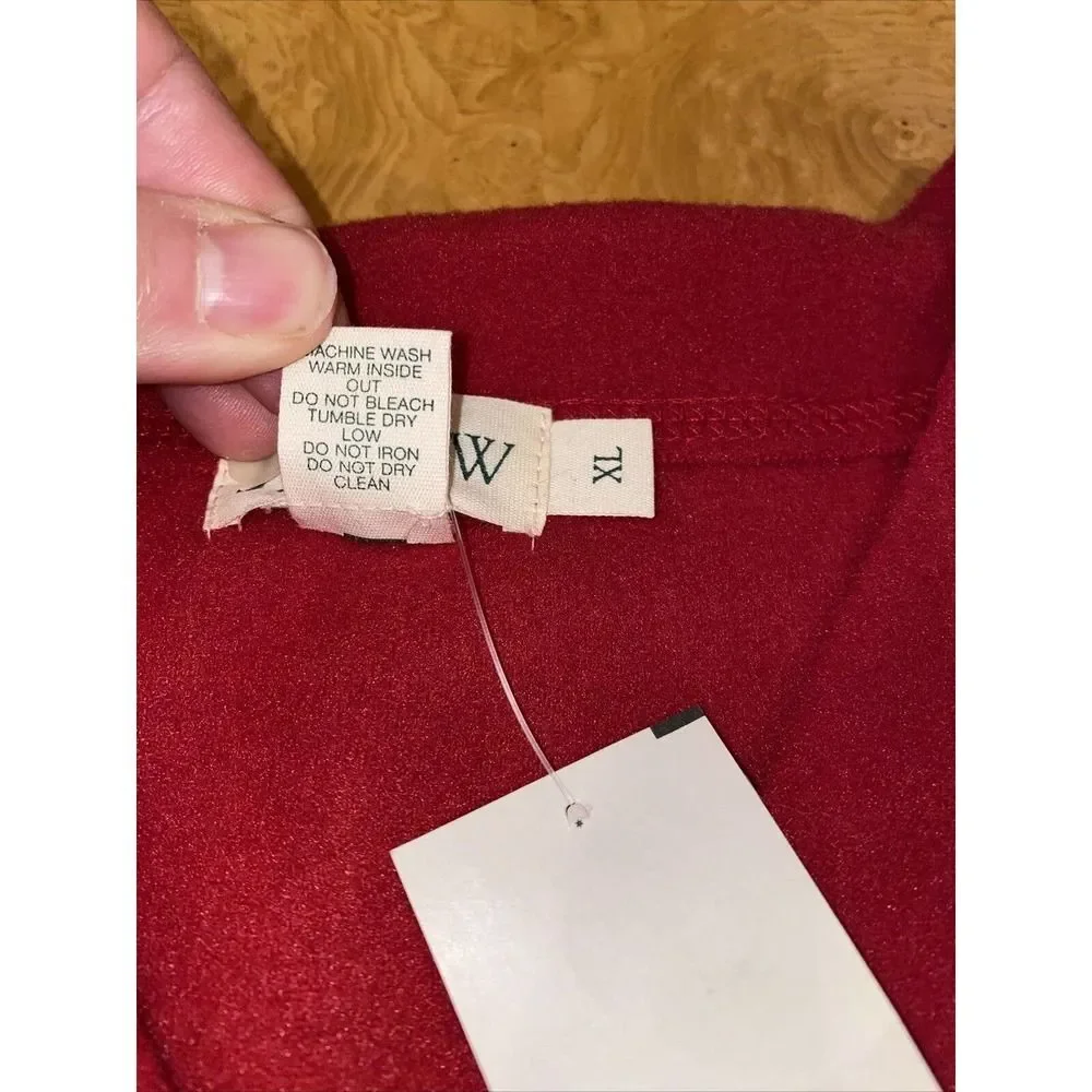 Vintage 80’s J. Crew Fleece V-Neck Pullover Size XL Made In USA